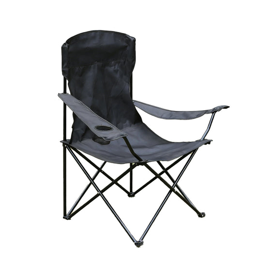 SupplyPax Folding Camping Chair with Armrests – camping folding seat, product image 1