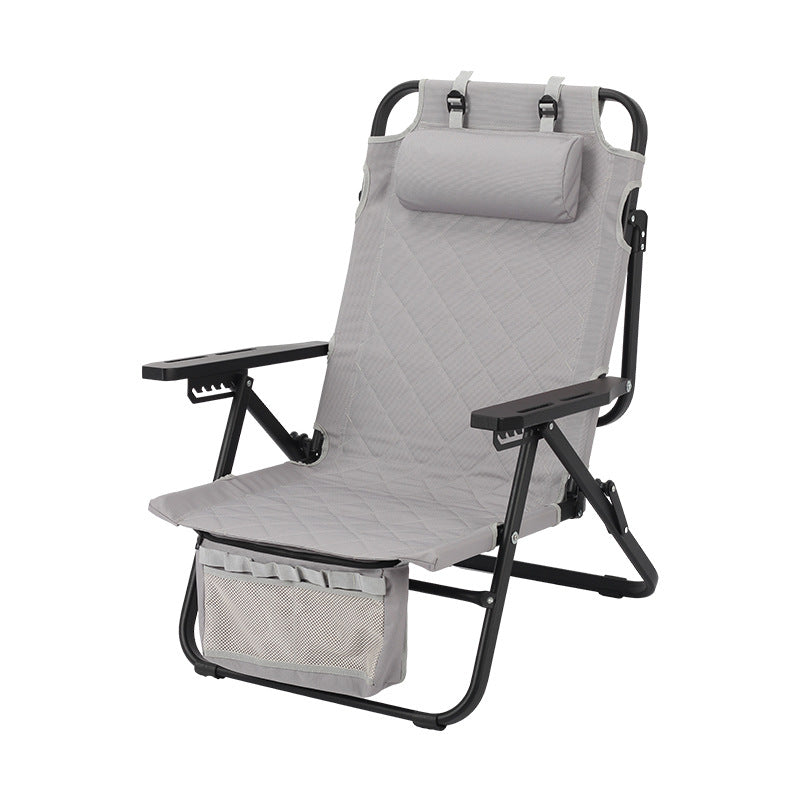 SupplyPax Adjustable-Back Folding Camping Recliner Chair – camping folding seat, product image 1