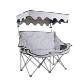 SupplyPax Two-Person Folding Camping Seat with Canopy – camping folding seat, product image 1